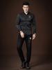 European Goods Trendy Brand Letters Print Long Sleeve Shirts Men's Business Casual Shirt 2025 Autumn New Bottoming Shirt Men