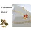 Elegant Red Maple Leaf Necklace for Women, Zircon Collarbone Chain, Light Luxury Fashion Sweater Accessory
