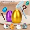 Children's Easter Egg Smashing Golden Egg Surprise  Box Cartoon Egg  Creative Decompression Toy