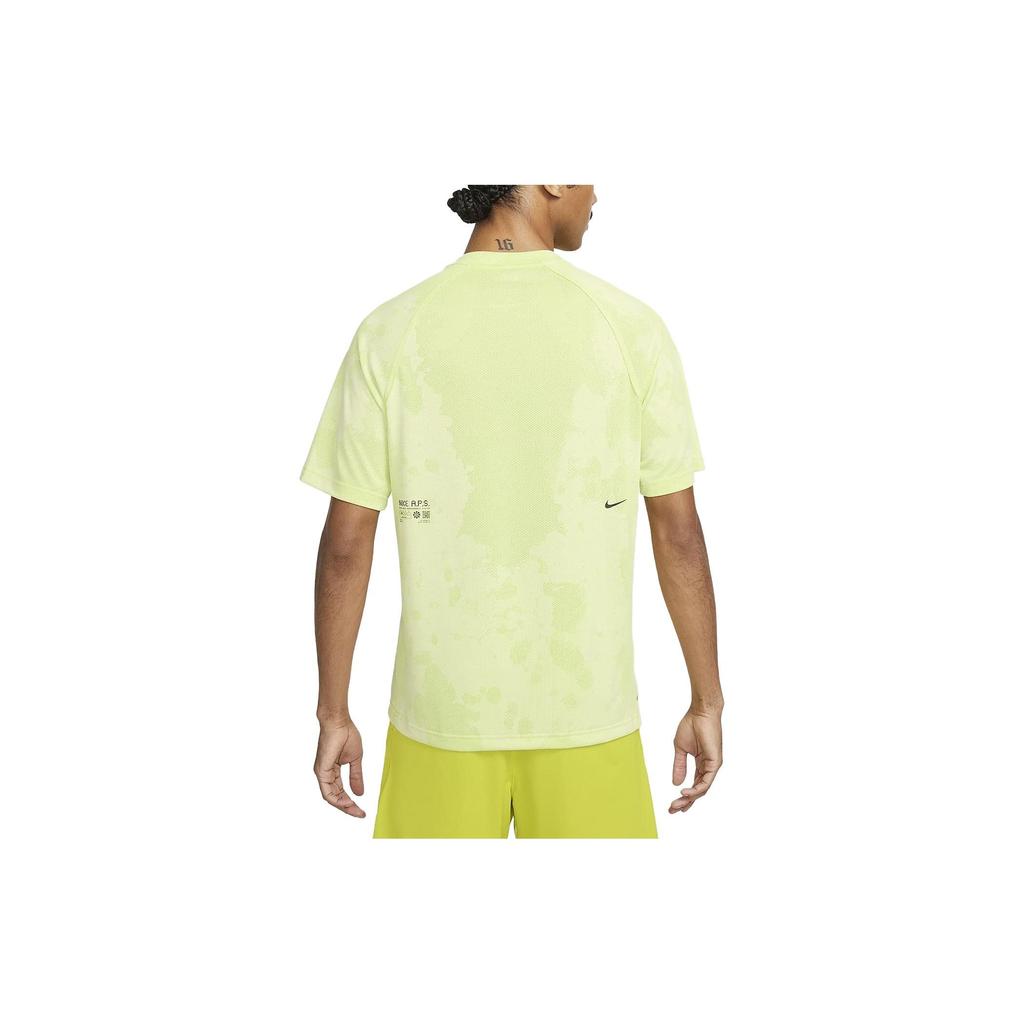 Nike Dri-Fit Adv A.P.S. Retro Tie-Dye Print Quick-Dry Training Short-Sleeve Crew Neck T-Shirt With Raglan Sleeves Men Tops Coconut-Milk DX6955-113