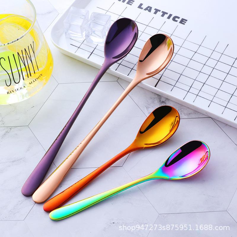 304 Stainless Steel Long Handle Coffee Stirring Spoon