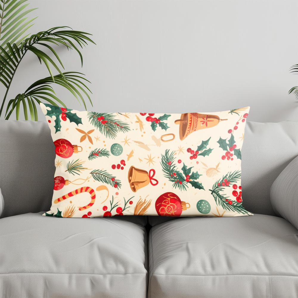 

Домашний Декор Праздничные Иконки Наволочка с Принтом Подходит Для Дивана Спальни Автомобиля Наволочка для Подушки Подушка Прямоугольная Подушка для Спины 30x50cm