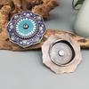 Ying Xiang Yuan Cloisonné Hand-painted Lotus Incense Holder - Creative Home Ornament for Agarwood & Sandalwood Sticks