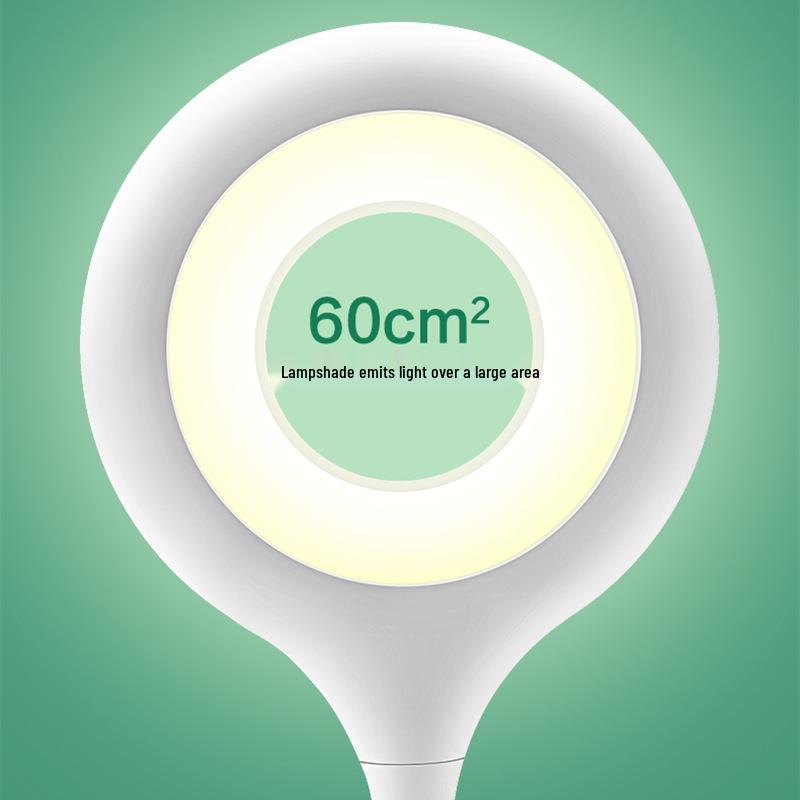 Kuailingtong LED Clip Desk Lamp - New Chinese Style, USB Charging, Dual-use, Eye Protection for Children's Room.