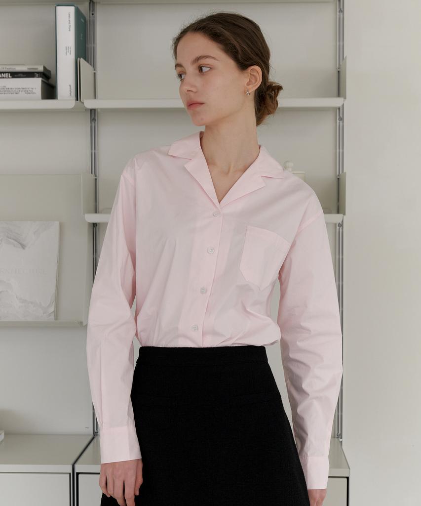 YUPPE Double Collar Shirt_Pink
