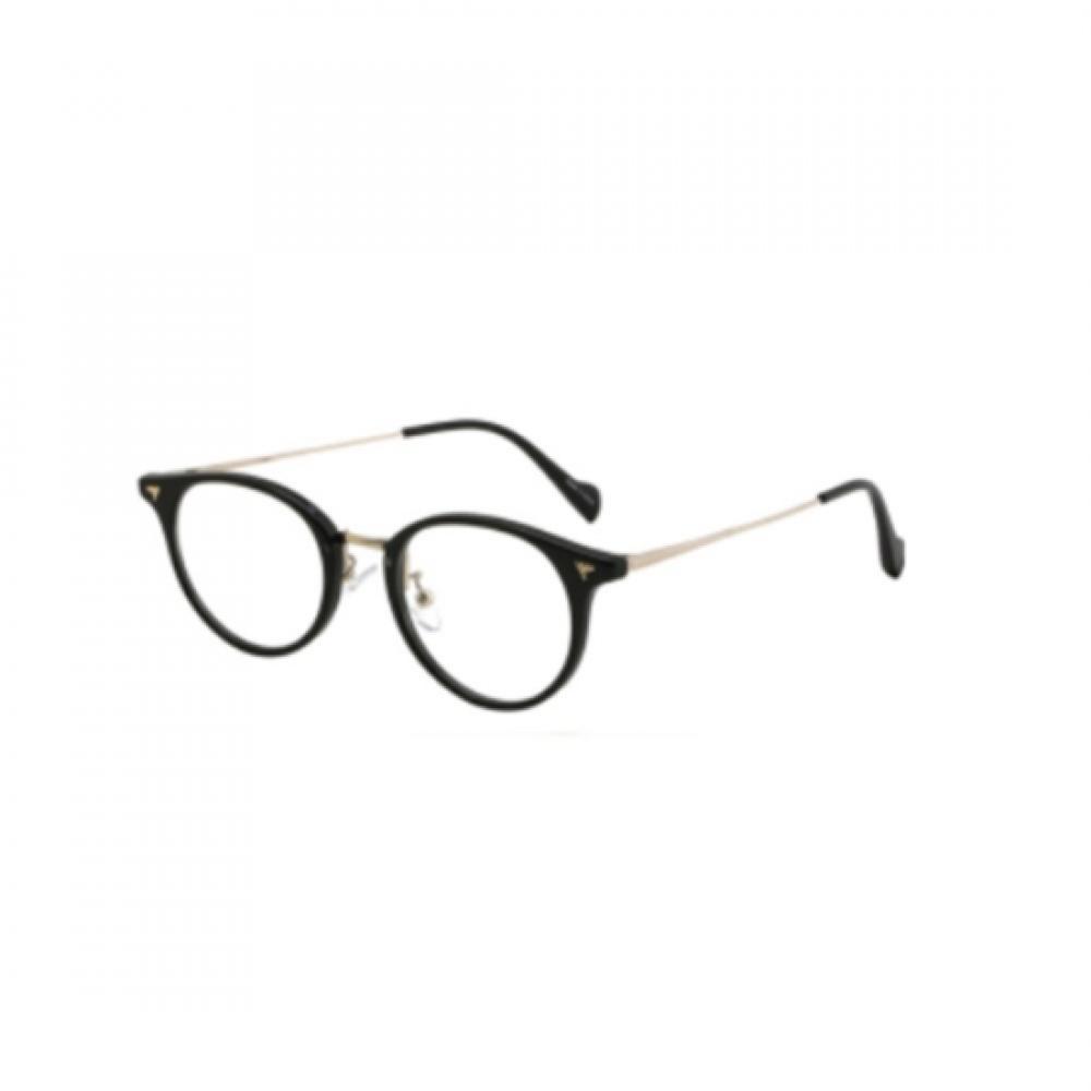 New Arrivals Open Run Unisex Vintage Two Tone Circle Glasses Thick Frame Fashion