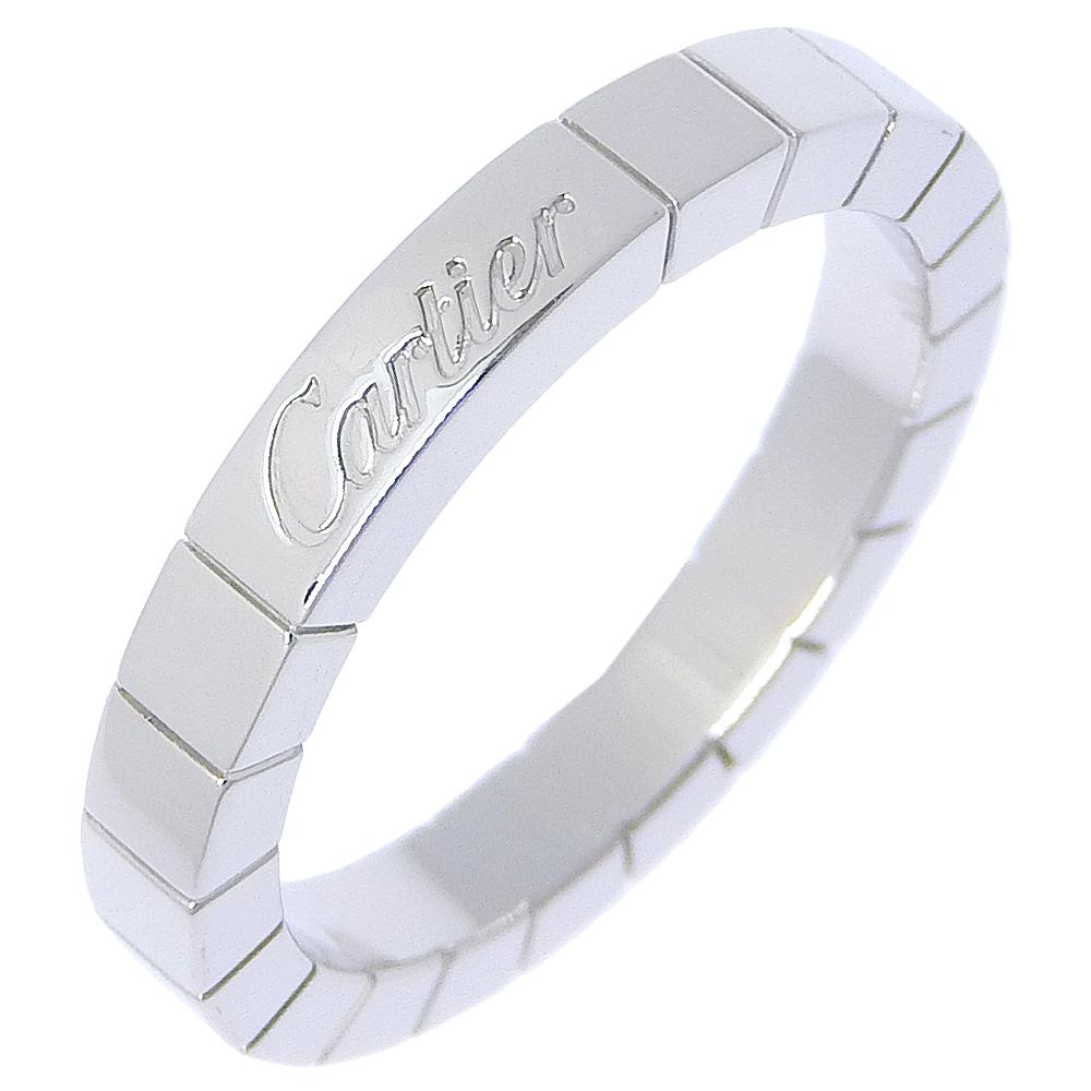 

CARTIER Lanieres Ring K18 white gold #6.4(US Size) 6.3g Women Used
