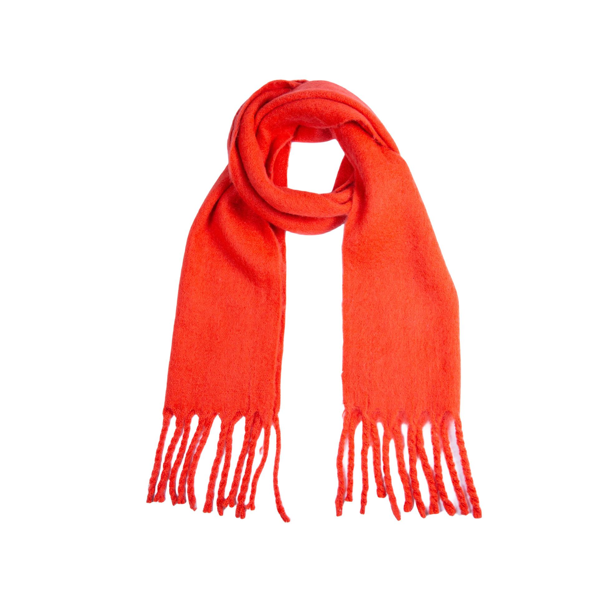 

Thick Tassel Scarves And Shawls Are Suitable For Keeping Warm In Winter. One Size червоний