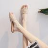 7468-8 Half-drag women's outer wear 2025 summer new non-slip fashion one-word drag flat-bottomed cool slippers