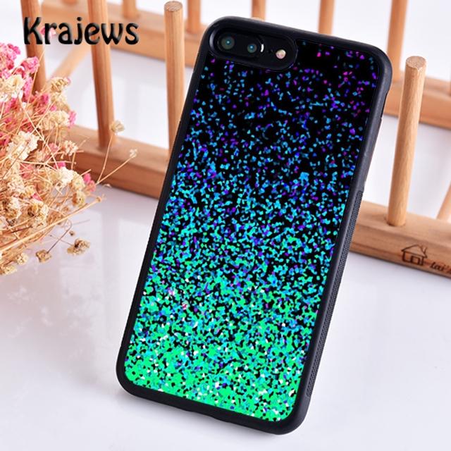 Krajews Mint Glitter pattern Phone Case Cover For iPhone 17 Air 16 15 14 plus 12 13 pro max coque Shell Fundas