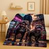 26 Style Top Hip Hop Rapper Star Cartoon Art Flannel Blanket,Ultra Soft Warm Plush Throw for Home Bedroom Bed Sofa Cover Office