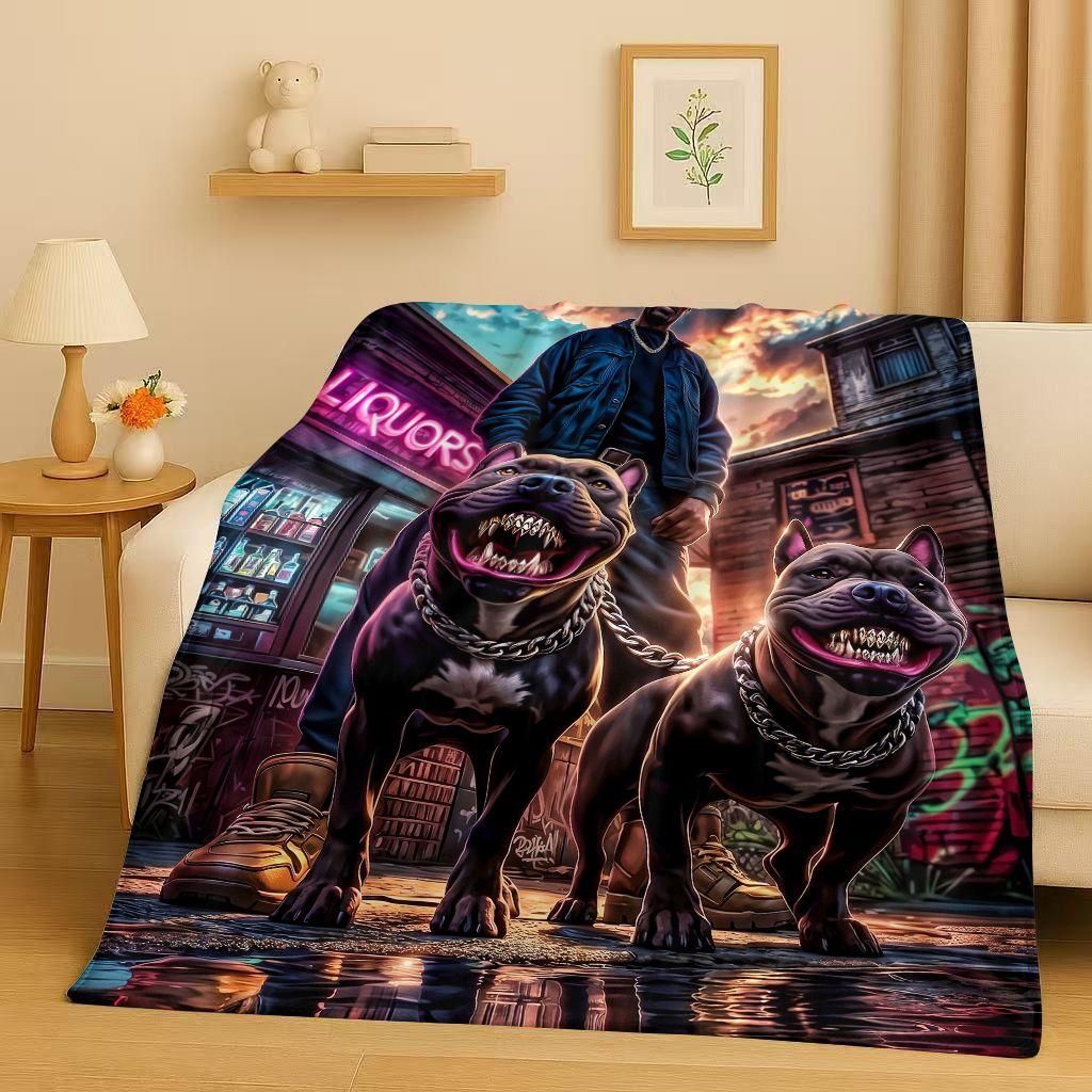 26 Style Top Hip Hop Rapper Star Cartoon Art Flannel Blanket,Ultra Soft Warm Plush Throw for Home Bedroom Bed Sofa Cover Office