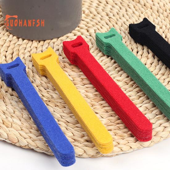 100 Pezzi Cinghia Gestione Cavi Antigroviglio Nastro di Fissaggio Fascette per Cavi in Nylon Fascette per Cavi Gestione Cavi Fornitura per la Casa