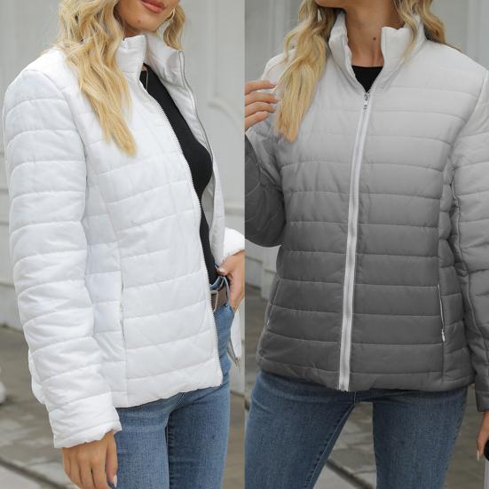 Women Winter Long Jacket Hooded Autumn Coat Outerwear Zipper Closure with Pocket Women Winter Long Jacket Hooded Autumn Coat Outerwear Zipper Closure with Pocket