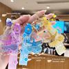 Exquisite Ocean Animal Acrylic Floating Keychain - Cute and Creative Liquid Pendant for Women