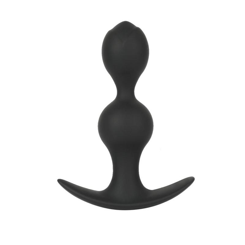 Flowers Shape Anal Plug Silicone Butt Plug with Beads Backyard Balls Sex Toys