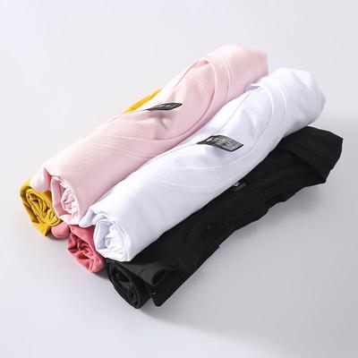 Nouveau T-shirt à Manches Courtes Slim Court de Style Coréen de Couleur Unie pour Femmes en Été Vêtements d'École Hauts pour Femmes