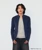 MAHAGRID Two Tone Zip Up Cardigan Blue(Mg2Gsmk686A)