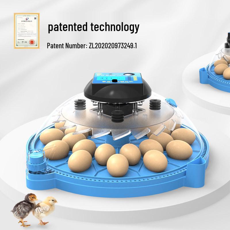 Automatic Mini Incubator for Chicken, Parrot, and Budgerigar Eggs - Model A8 Xiao Fei E18 43.5 x 43.5 x 23.5 cm