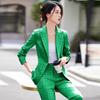 Women's Elegant Imitation Acetate Blazer Suit Set
