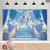 VIKAMA Winter Wonderland Backdrop Dreamy Ice Palace Tapestry Party Decor FrozenThemed Party Setup Baby Christening