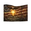 250 Years of Freedom Commemorative Flag Featuring Eagle and Cross Design Celebrating 1776 to 2026 Anniversary Suitable for Indoor Outdoor Display