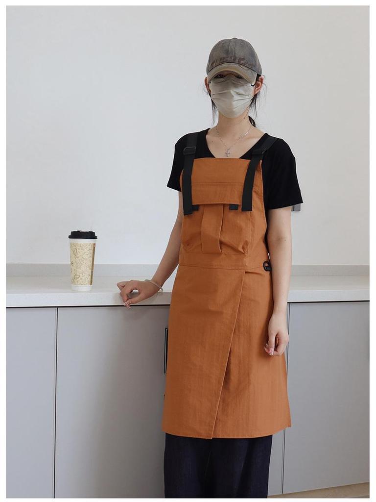 Waterproof Oil-Proof Custom Logo Apron for Baristas, Cafes, and Craftsmen