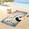 Musical Notes & Vinyl Towel Beach Towel Quick-drying for Travel Outdoor Sports Jogging Beach and Swimming