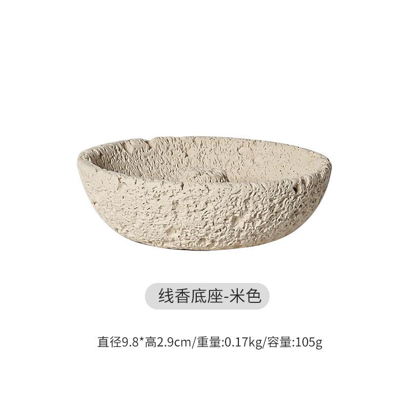 

Handmade stone Incense Burner Suitable for Resin Sticks Cones charcoal Palo Santo Ideal for Meditation and Stylish Home Ambience бежевый