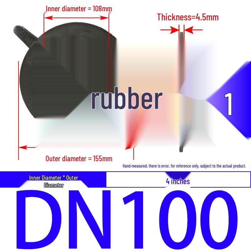 DN100 Flange Rubber Gasket
