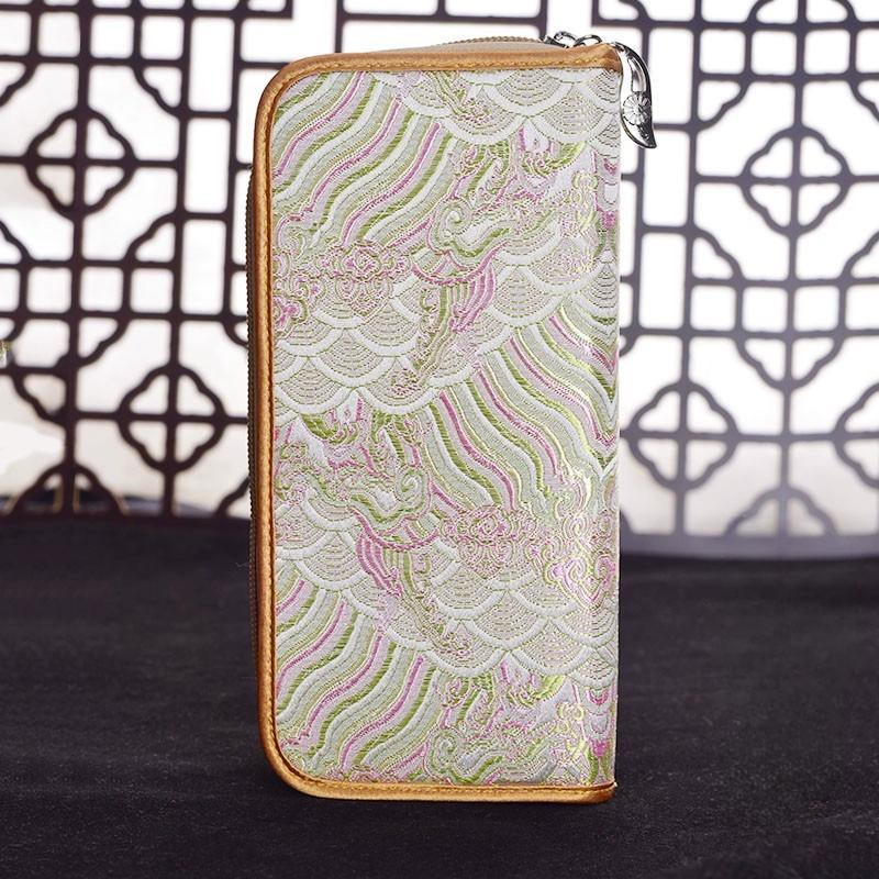 Chinese Characteristic Gift: Yunjin Wallet, Ethnic Embroidery Handicraft, Birthday Gift for Mother, Holiday Gift ,Women's Wallet