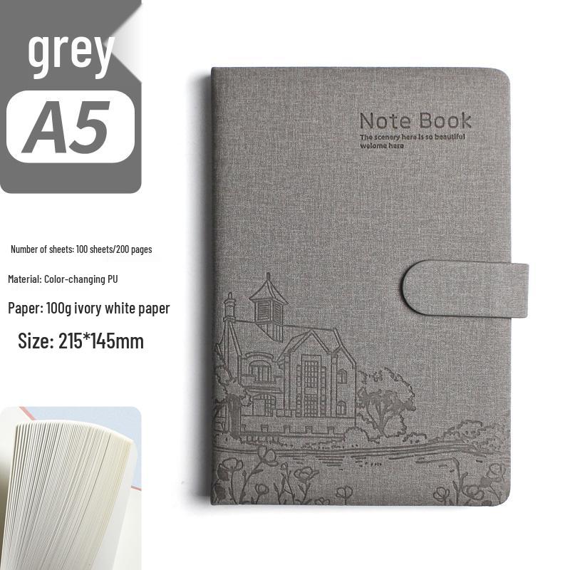 Thickened A5 Literary Style Hardcover Notebook - Cute Girly Heart Planner, Creative Journal Diary B5 Size.