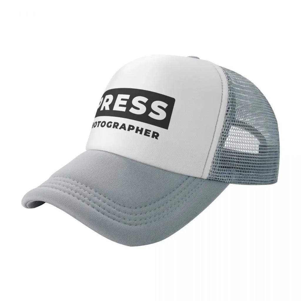 Press Photographer ID Rounded Baseball Cap Luxury Caps Fishing Cap Bobble Hat For Girls Men's