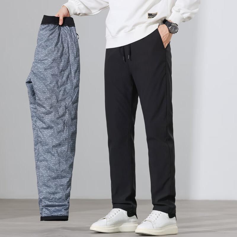 ROMON Men's Winter Down-Filled Casual Pants
