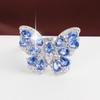 Exquisite Butterfly Zirconia Women's Ring in Pure Copper