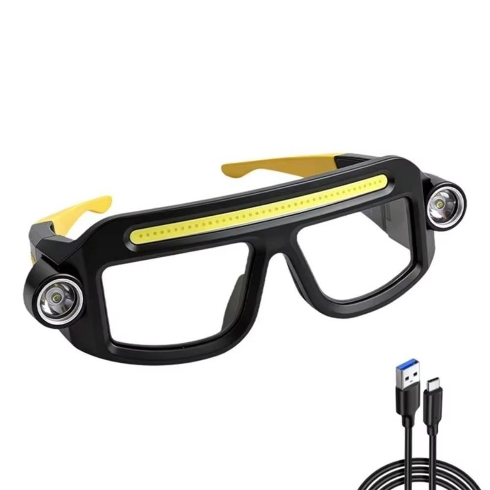 Safety Multifunctional Headlamp 5 Modes Outdoor Cycling Headlights Portable Eyeglass Lamp Fishing