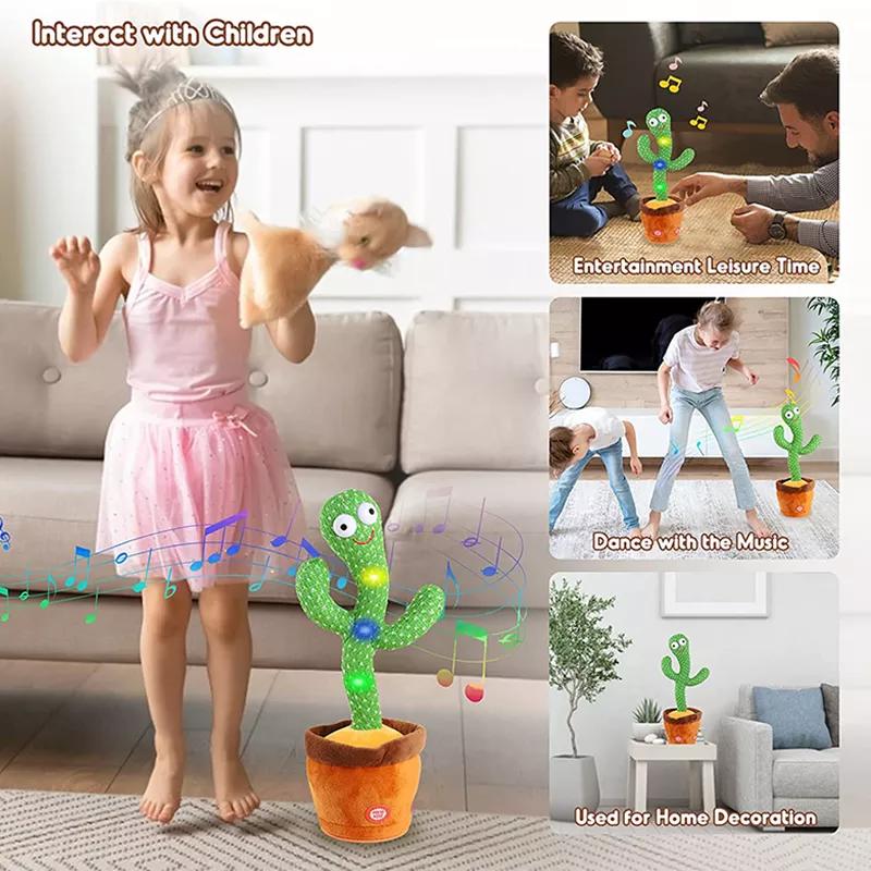 Plush Toy Dancing Cactus Can Sing and Speak It's An Enchanting Plush Toy