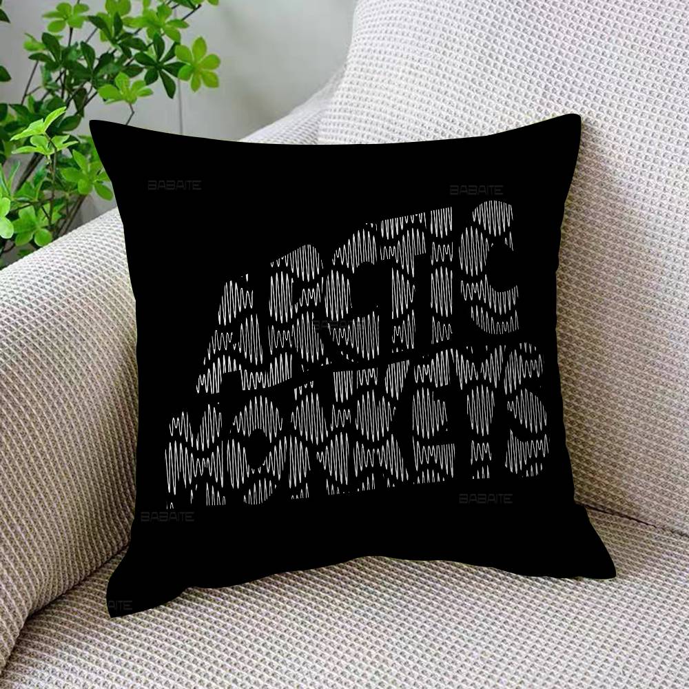 A-Arctic M-Monkeys Rock Band Music Cushion Cover Car Throw Pillow Case For Sofa Car Christmas Gift 40X40Cm 45X45Cm