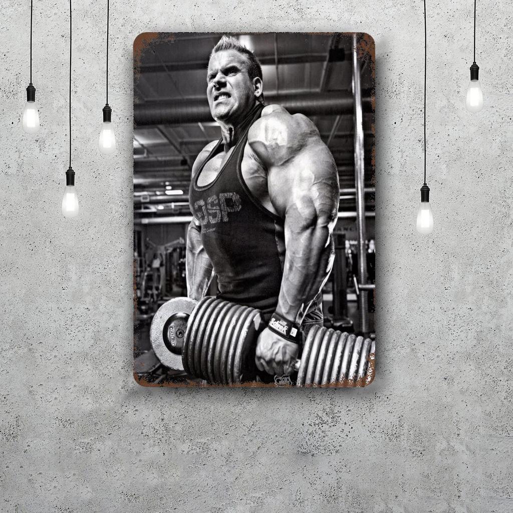 Jay Cutler Bodybuilder Vintage Metal Tin Signs Posters Decor Retro Metal Plaque Wall Art Decor for Garage Bar