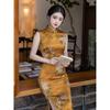 Sleeveless cheongsam 1011 new improved young women's summer new Chinese style national style dress retro old Shanghai
