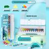 Xiaokani Acrylic Paint Set - 24 Colorfast, Waterproof Colors for Children's Art with Sun Protection