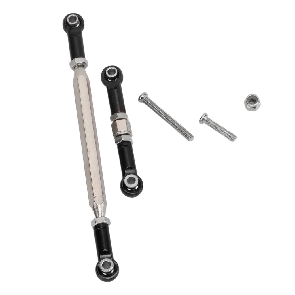 Metal Upgraded Servo Link Rod Steering Pull Rod for MN D90 MN91 MN96 MN99S RC Car PartsBlack