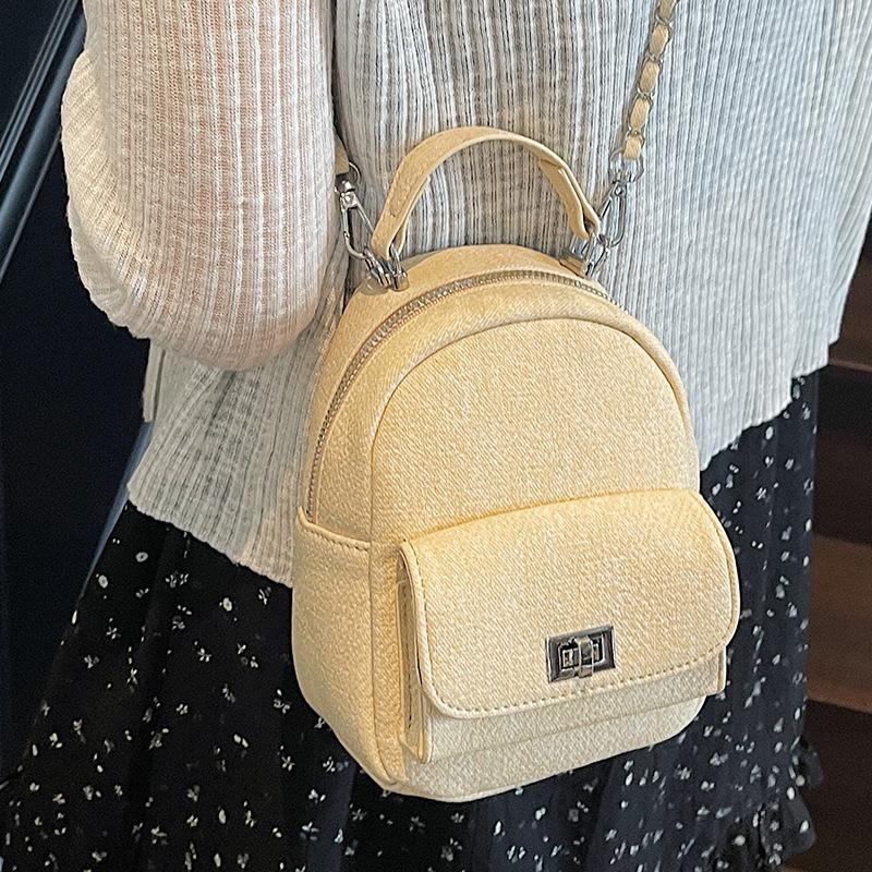Korean Niche Fashion Bag 2025 Summer New Bag Fashionable Simple Backpack Bag Women's High-value Backpack