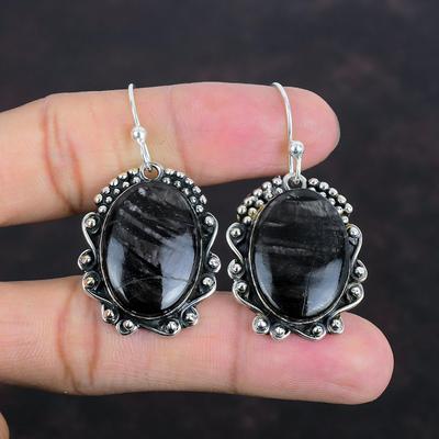 Orecchini Hypersthene Orecchini con pietre preziose vere Orecchini di design più recenti Gioielli fatti a mano Orecchini in argento sterling 925 Gioielli delicati Regali per le donne