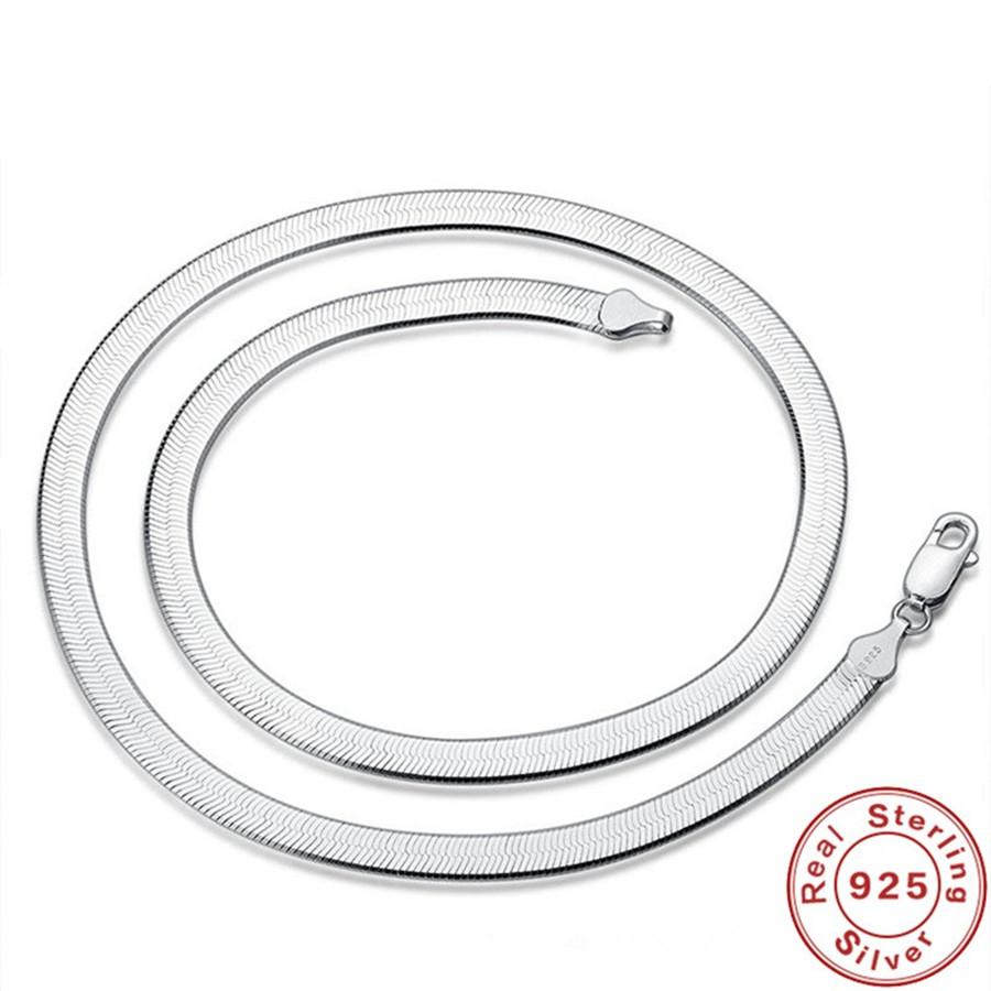 1MM 925 Silver Chain Fashion Sliver Necklace High Quality Snake Chain For Men And Women