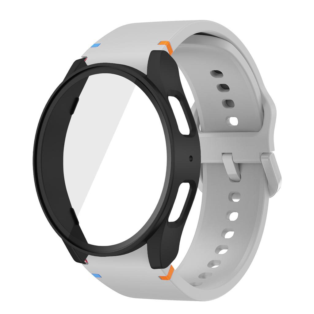 Silikonarmband für Samsung Watch 7 6 5 4 40mm 44mm 5Pro 45mm Armband Mit Hülle Displayschutz Bumper Abdeckung für Handgelenkschmuck