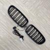 Car Double Line Front Luminous Grille Led Light Racing Grille For BMW 5 Series F10 F11 F18 2010-2017 Bodykits Tuning ABS Black