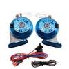 FARBIN 2 Pezzi/Kit Tromba ad Aria a Chiocciola 12V Super Forte Tre Toni Impermeabile Segnale di Allarme Clacson per Auto Camion Moto Accessorio Auto