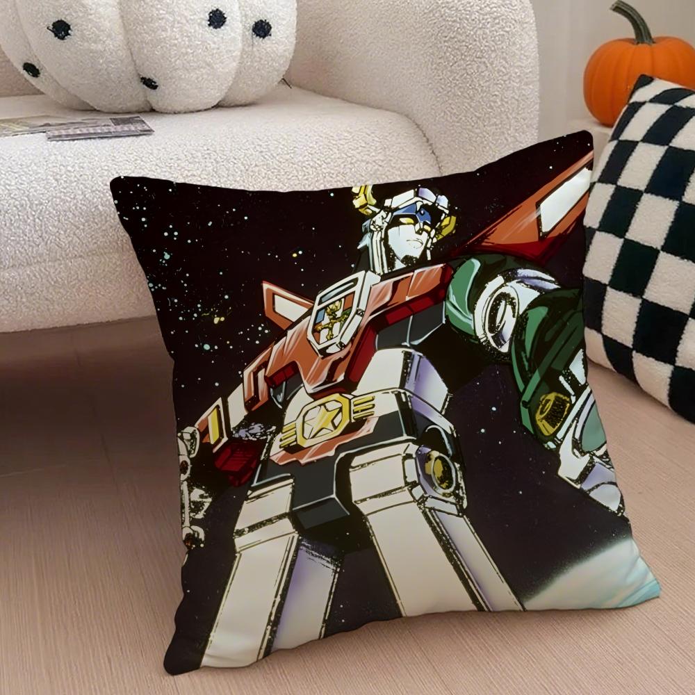 VVoltron Legendary Defender Cushion Cover Throw Pillow Cover Hidden Button Durable Polyester Chair Cushion