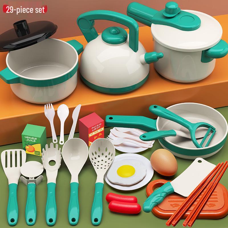 Dollhouse BBQ Kitchen Playset for Toddler Class: Kitchenware Toys for Kids